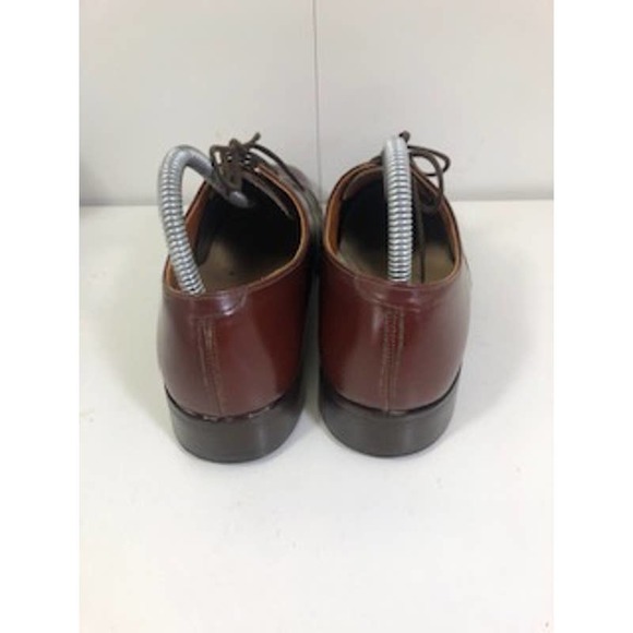Russell & Bromley Leather Almond Toe Lace-Up Oxford Dress Shoes Brown US 6 E